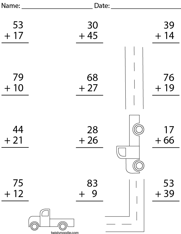 addition-to-100-math-worksheet-twisty-noodle